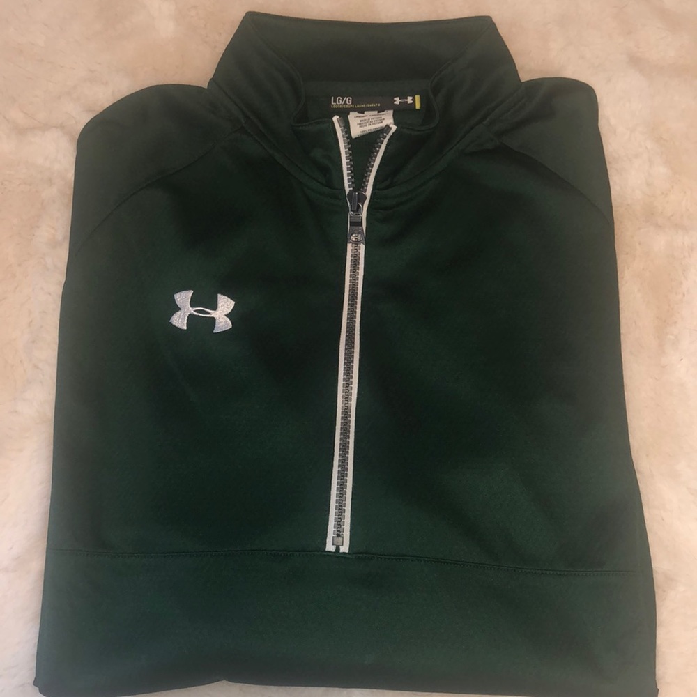 Men’s UA 1/4 Zip Long Sleeve Top Emerald Green